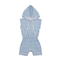 Campy Hooded Shorts Romper
