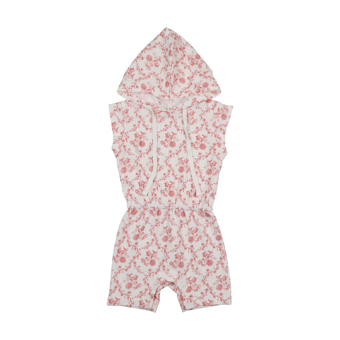 Campy Hooded Shorts Romper