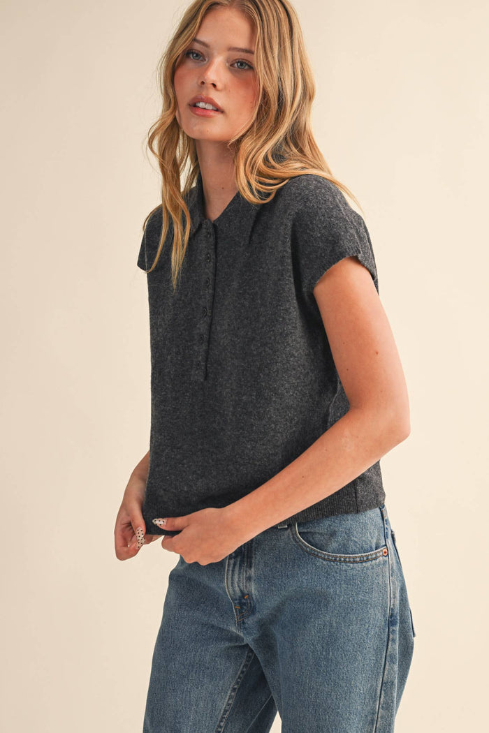 Cap Sleeve Sweater Ivory