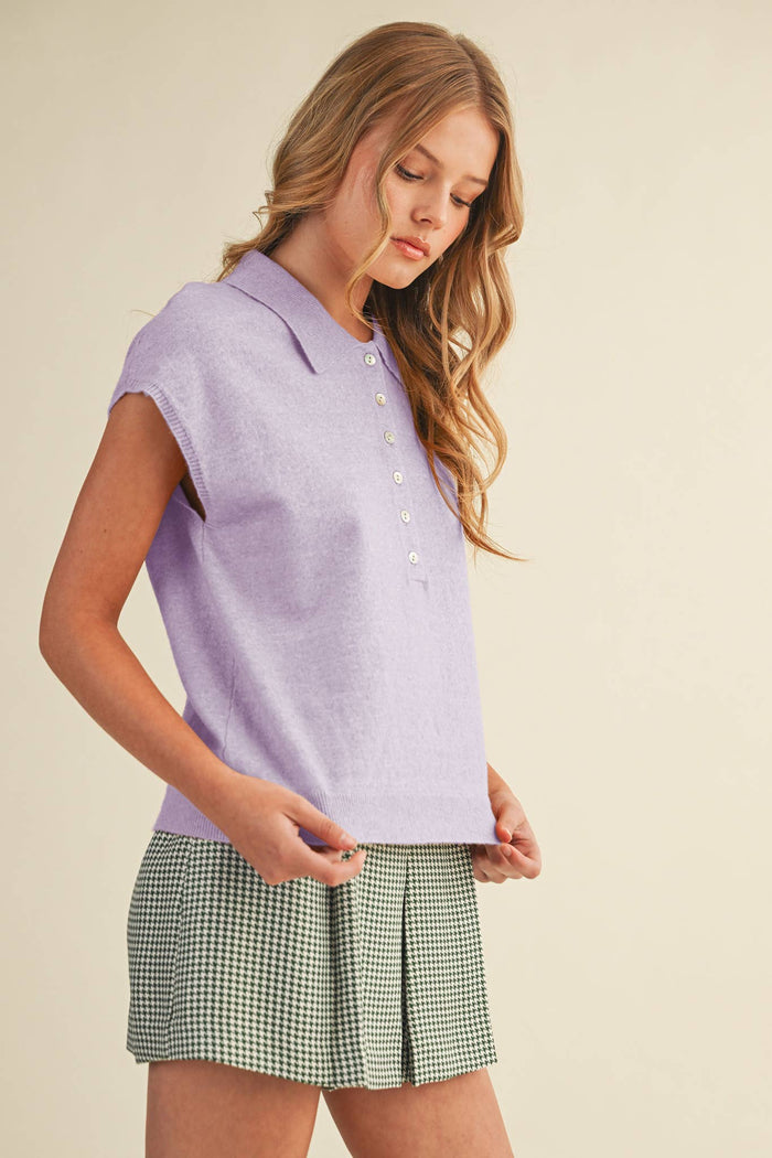 Cap Sleeve Sweater Ivory