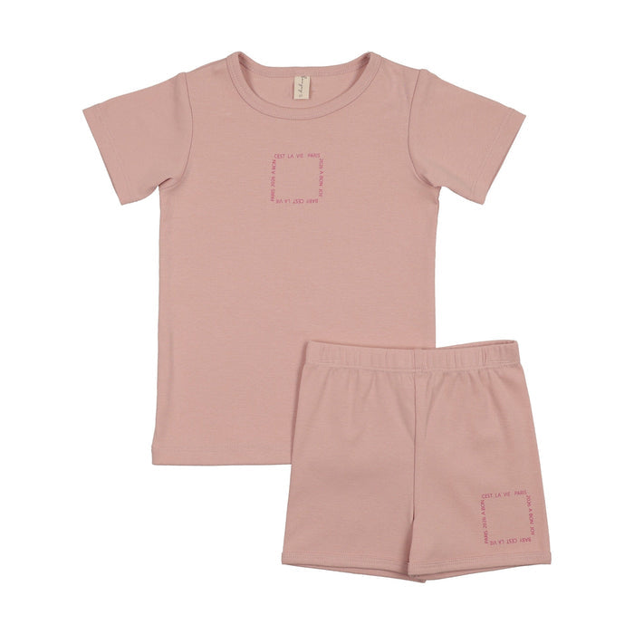 Cest La Vie Short Sleeve Lounge Set