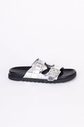Charles & Keith Womens Silver Shoes Size EU 37