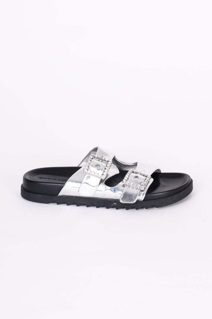 Charles & Keith Womens Silver Shoes Size EU 37
