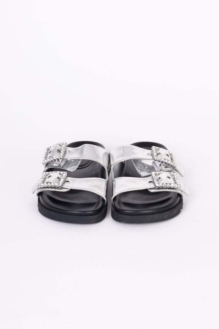 Charles & Keith Womens Silver Shoes Size EU 37