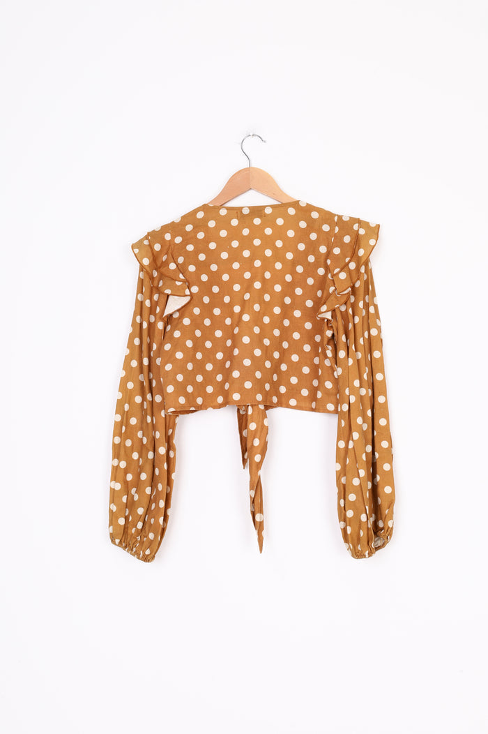 Charlie Holiday Womens Brown Top Size 8