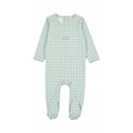 Checkered Embroidered Footie