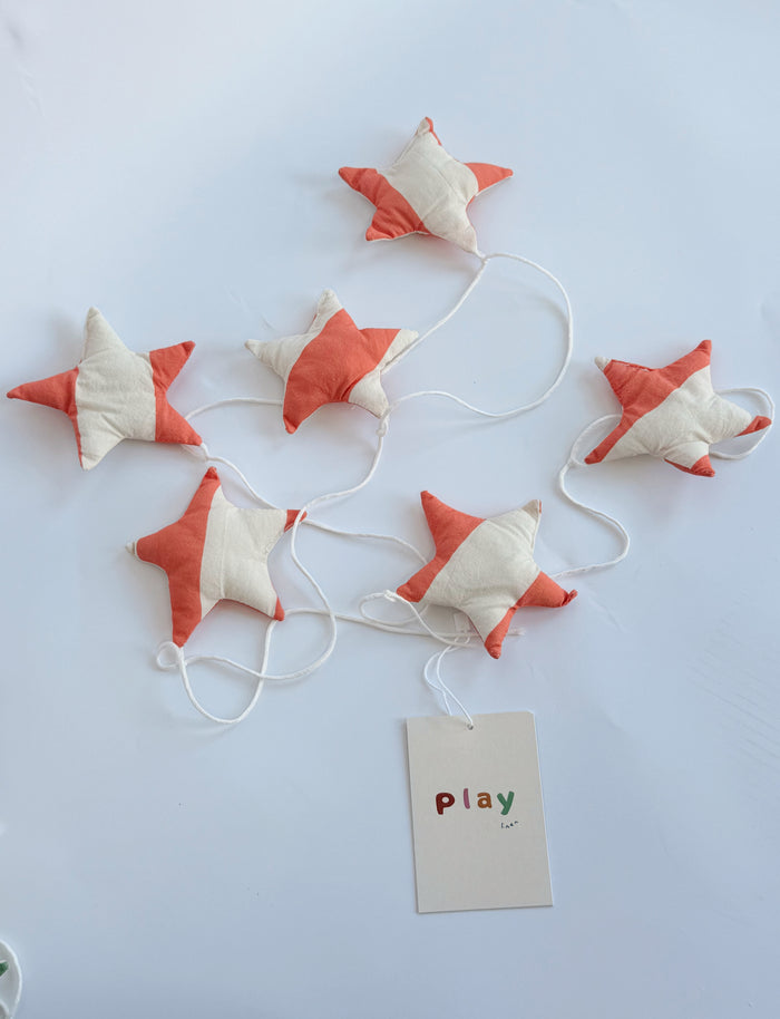 Cherry Stripe Star Garland