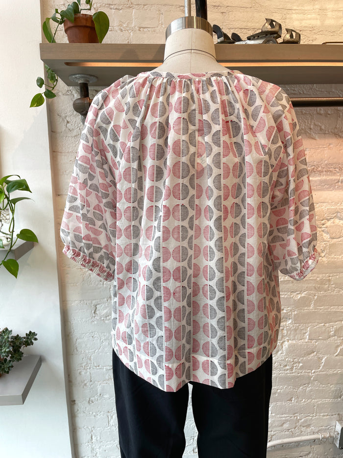 Circe Blouse in Half Moons