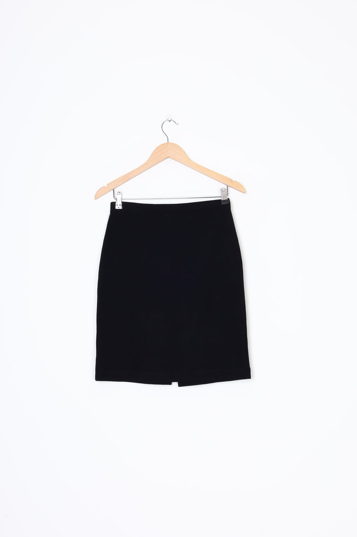 Versace Classic Womens Black Mini Skirt Size 42