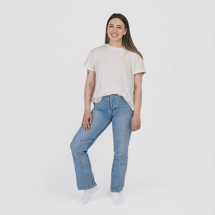 Unisex 100% GOTS Certified Organic Cotton Tshirt - Shirts and Tops - Natural - Women and Men - Small to 2XL