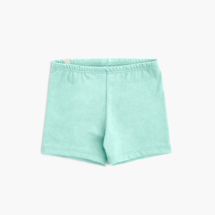 Cloud Cartwheel Shorts - 100% GOTS-Certified Organic Cotton Shorts - Mint - Made in Canada - Toddlers and Kids - mini mioche
