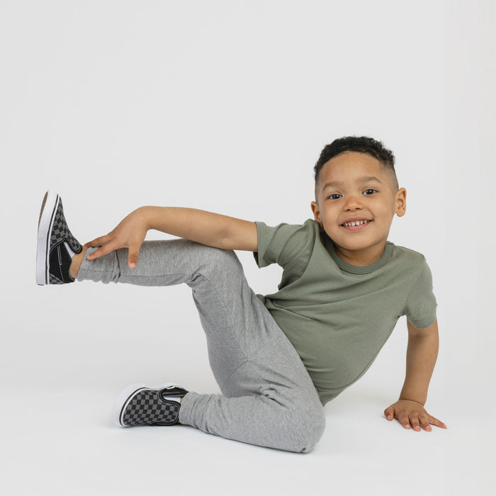 100% Organic Cotton Kids Short Sleeve Tee - Short Sleeve Tshirts - Thyme - Baby Toddler and Kids - mini mioche