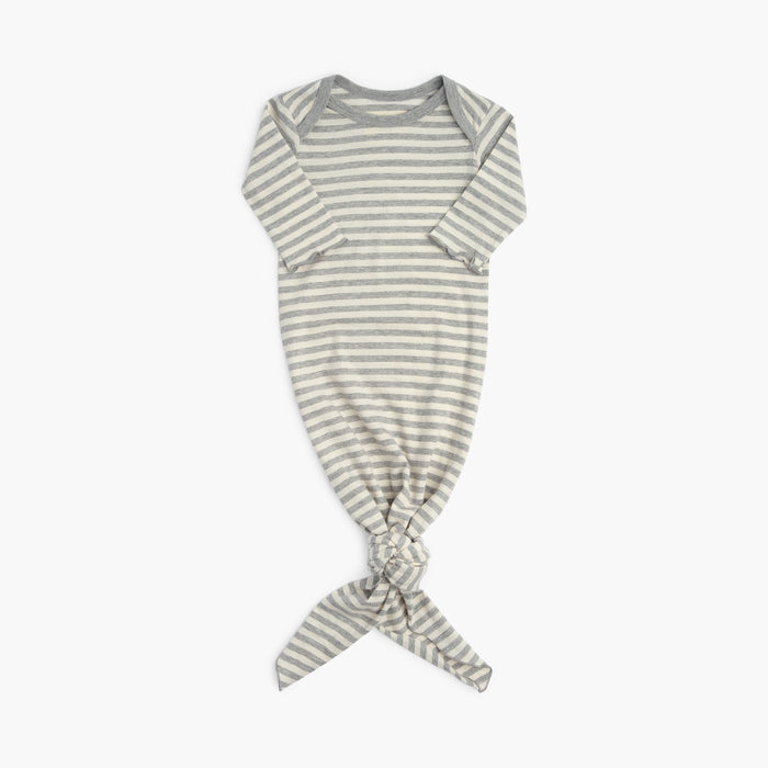 Heather Grey Stripe / 0-5 months