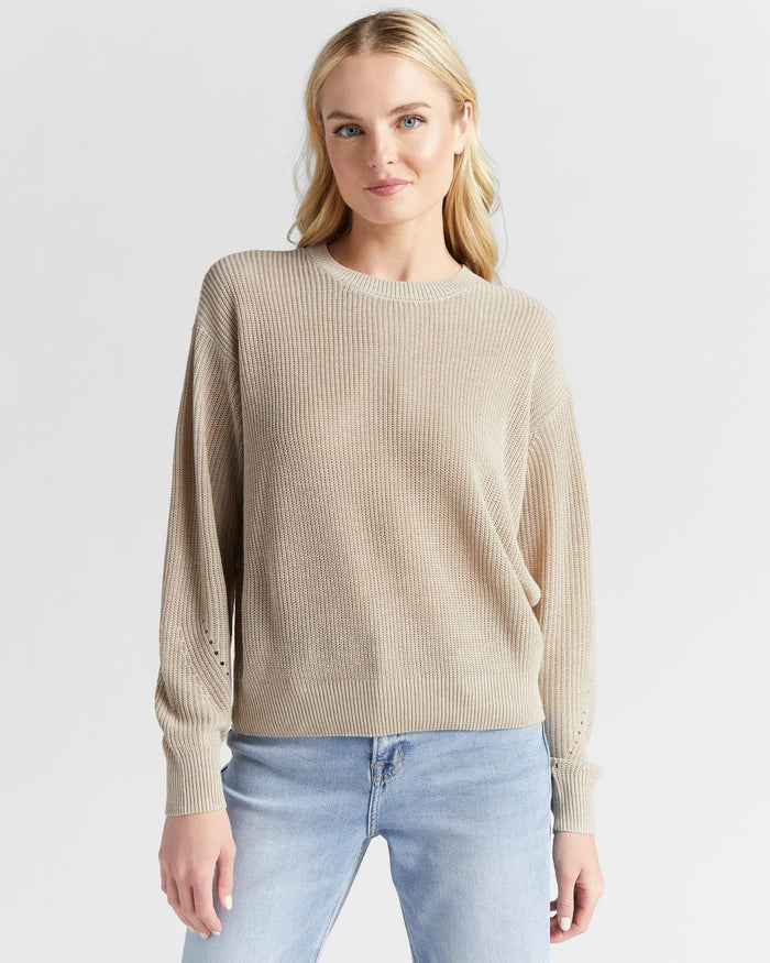 Coastal Crewneck Sweater: Oatmeal