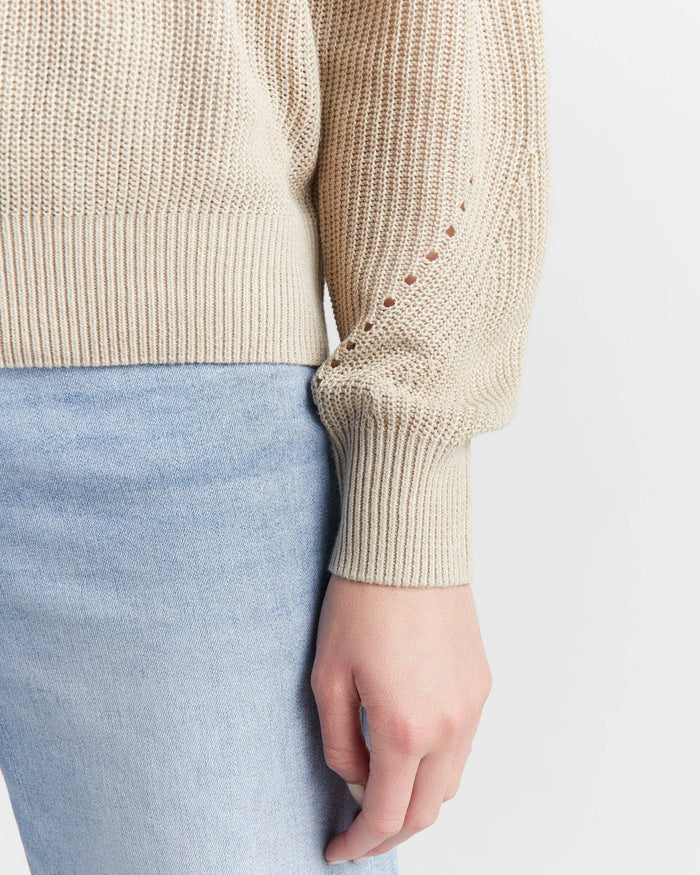 Coastal Crewneck Sweater: Oatmeal