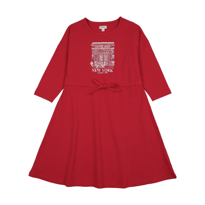 Coffee Shop 3/4 Sleeve Dress