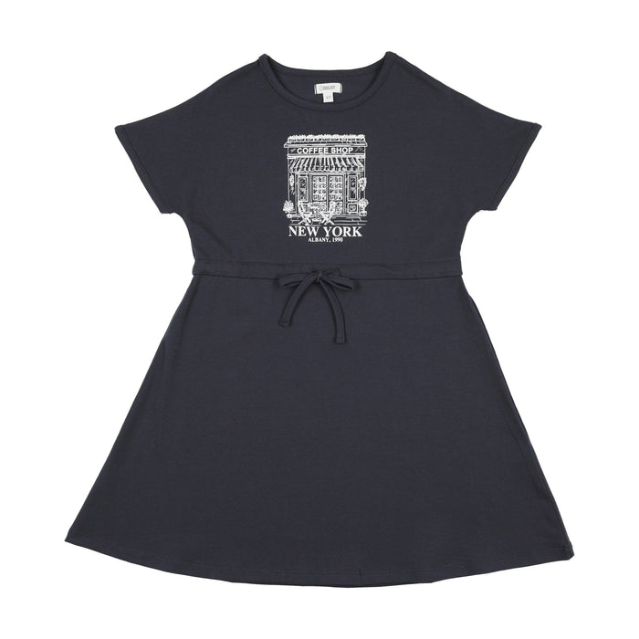 Coffee Shop Short Sleeve Dress