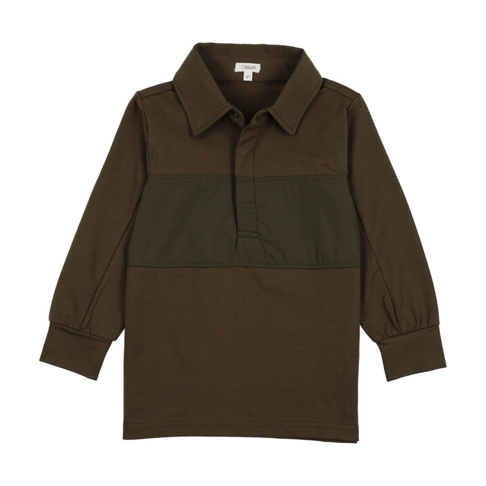 Contrast Fabric Polo
