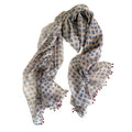 Cotton Silk Scarf in Hydrangea