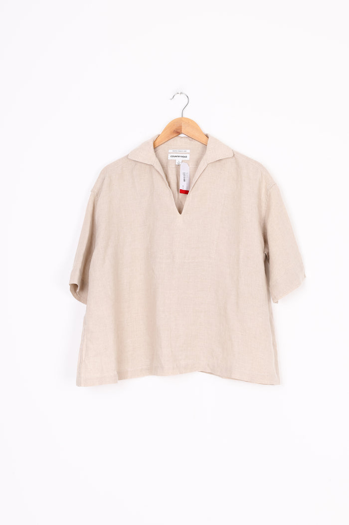 Country Road Womens Beige Top Size 6