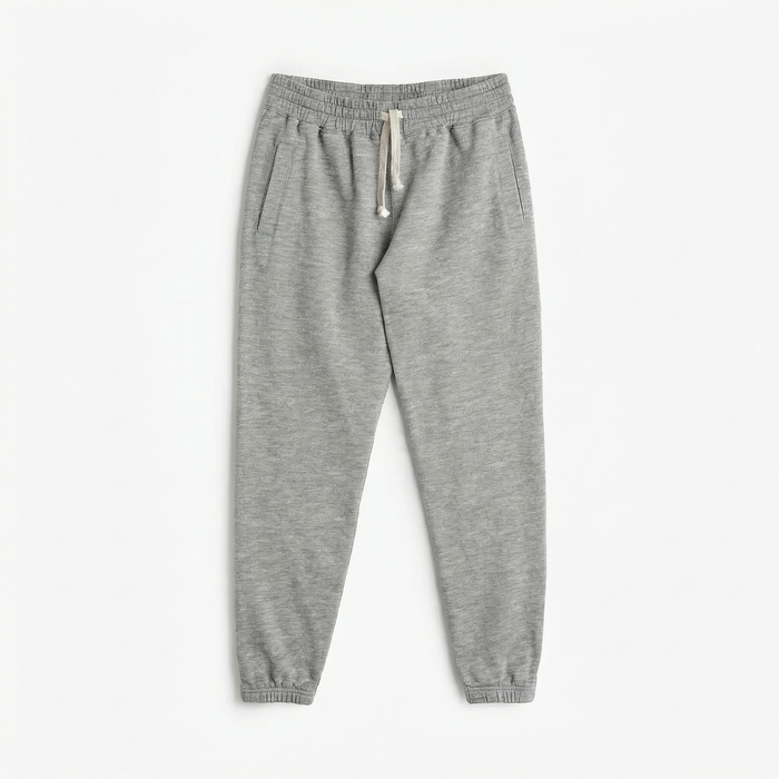 Cozy Joggers - 100% GOTS Certified Organic Cotton Sweatpants - Heather Grey - Teens and Adults - Men and Women - Made in Canada - mini mioche