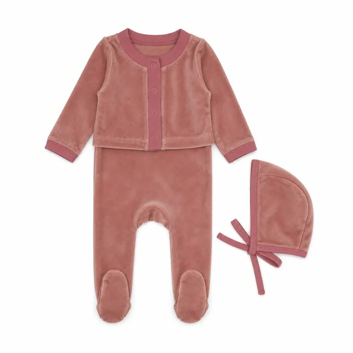 Cozy Cardigan Footie Set
