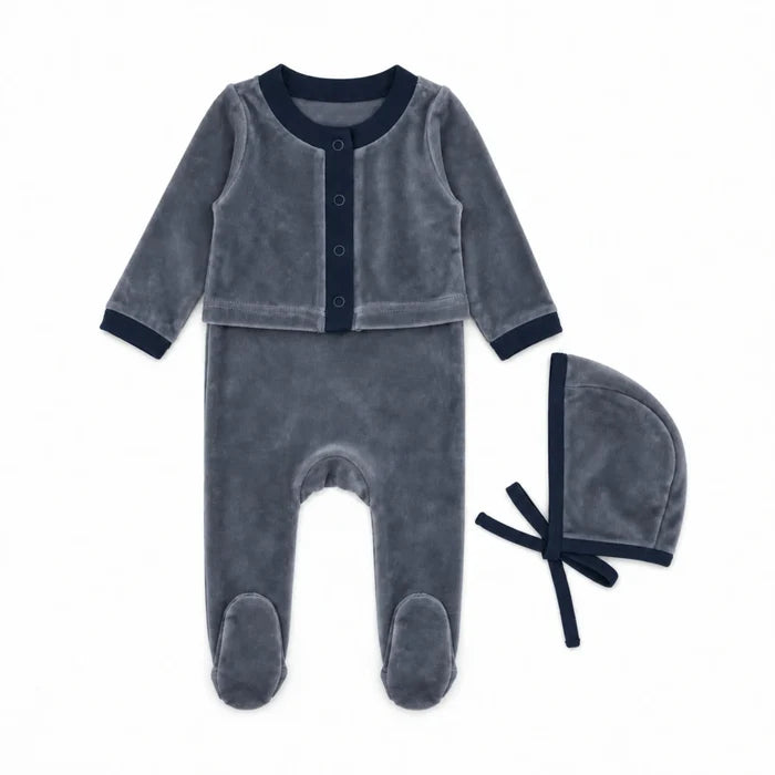 Cozy Cardigan Footie Set