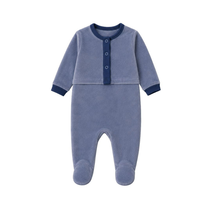 Cozy Cardigan Footie W/ Cardigan
