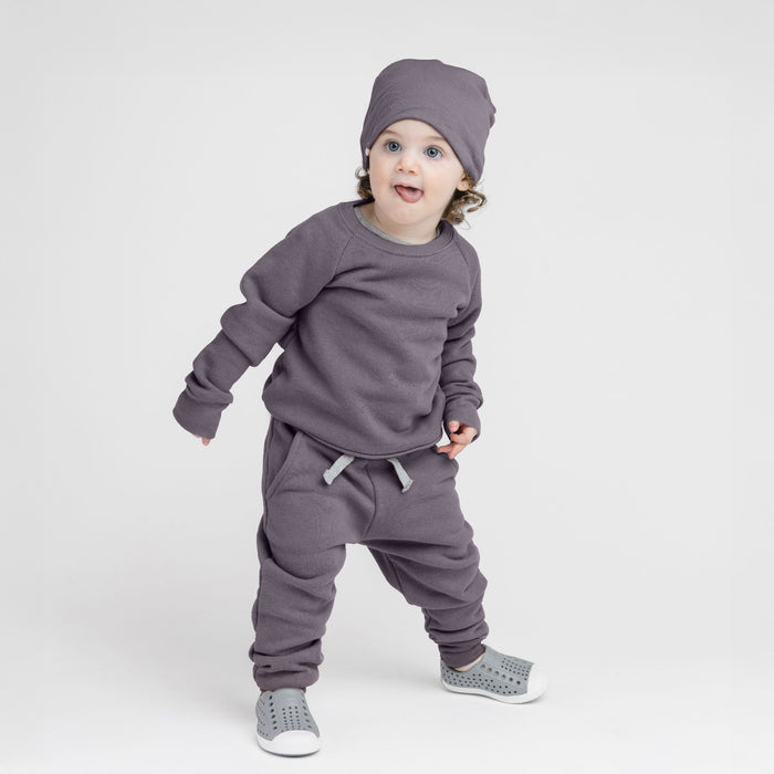 Cozy Crew Raglan - Sweatshirts - Vintage Plum - 12-18 months - mini mioche