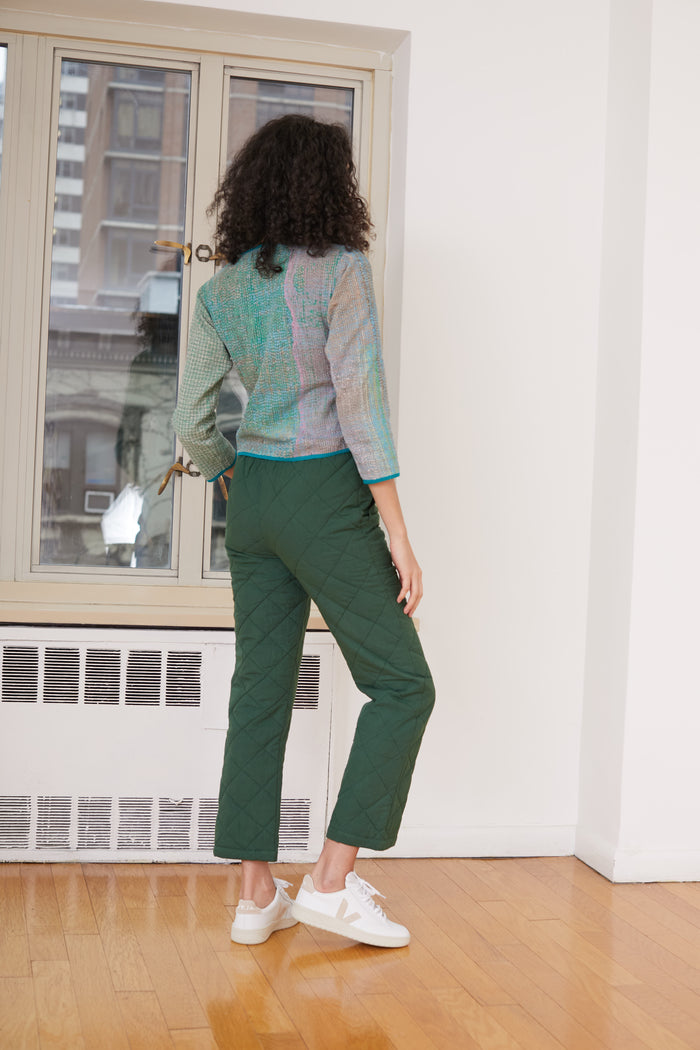 Cozy Quilted Pants in Pine