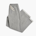Cozy Wide Leg Pants - 100% GOTS-Certified Organic Cotton French Terry Kids Sweatpants - Heather Grey - Joggers Made in Canada - Toddlers Kids Tweens and Teens - mini mioche
