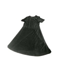 Crew Neck Elbow Sleeve Peplum Top