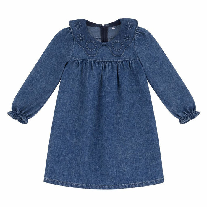 Crochet Denim Dress