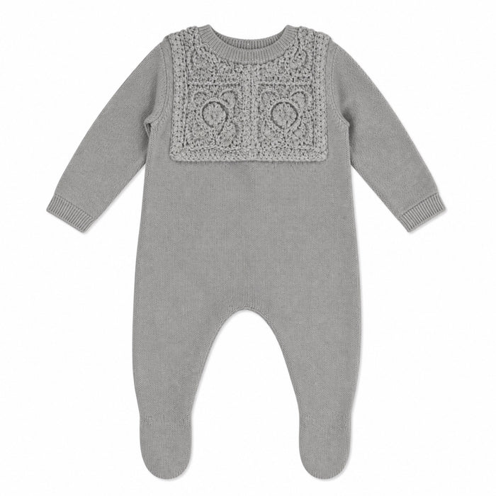 Crochet Knit Collar Footie