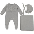 Crochet Knit Collar Layette Set