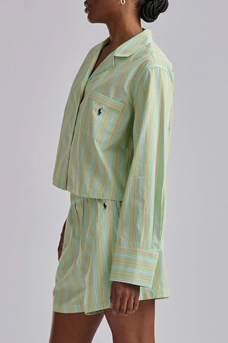 Crop Long Sleeve Short PJ Set Sleepwear Polo Ralph Lauren