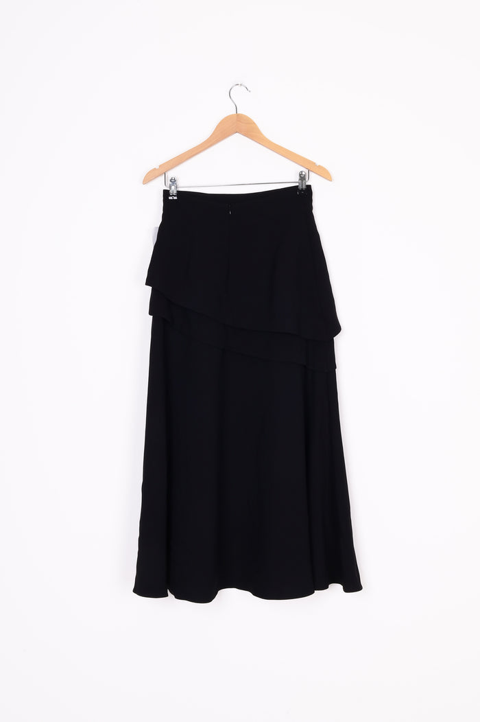 Cue Womens Black Maxi Skirt Size 8
