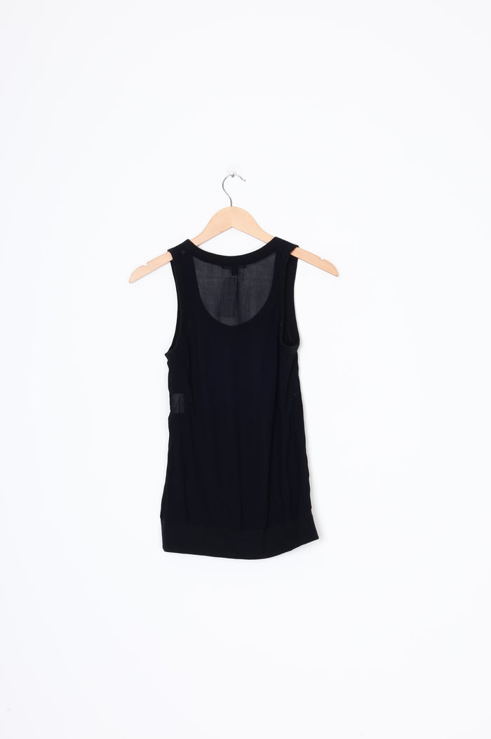 Cue Womens Black Top Size 8