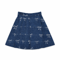 Denim Bow Skirt