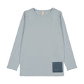 Denim Patch 3/4 Sleeve Cotton T-Shirt - Girl