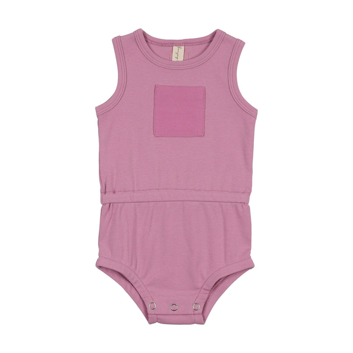 Denim Patch Cotton Romper