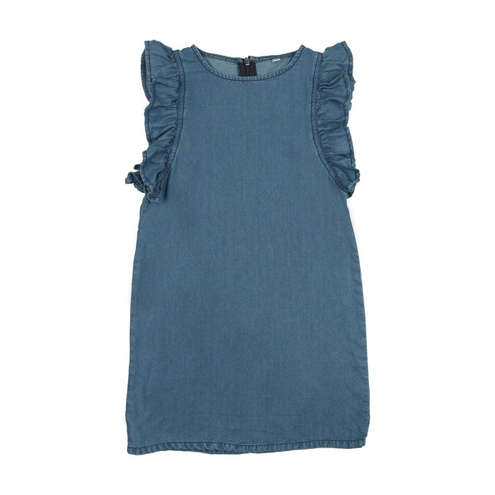 Denim Tencel Flutter Sleeve Dress *see note