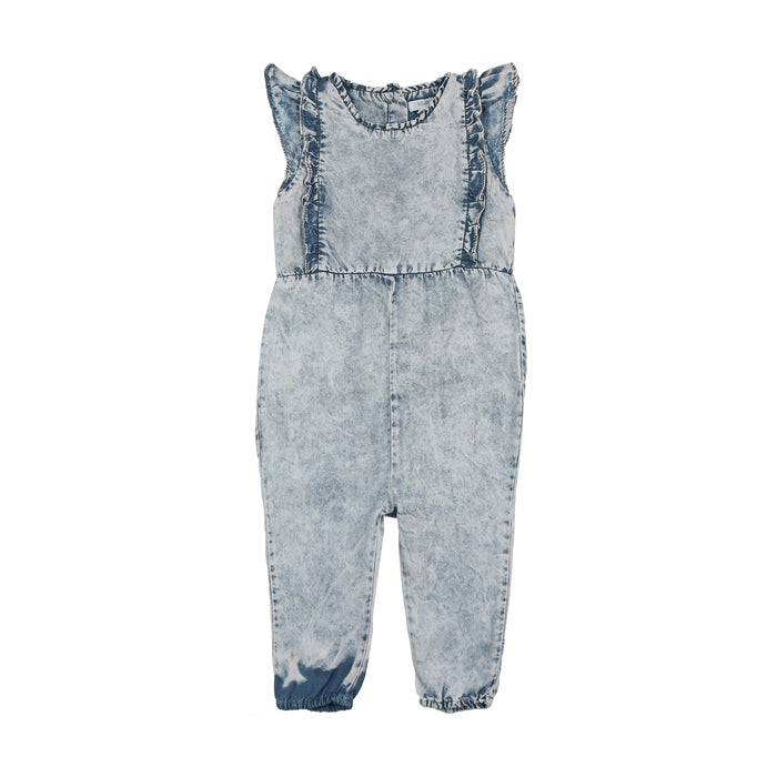 Denim Tencel Girls Long Romper
