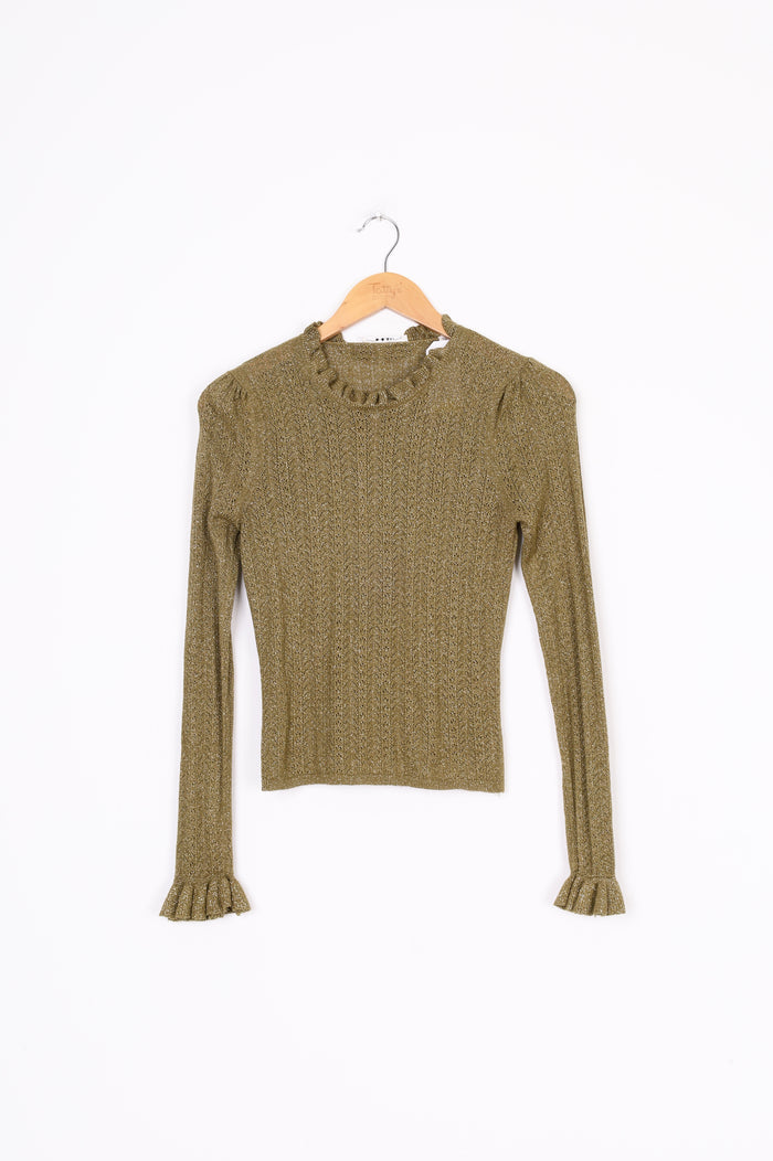 Doen Womens Green Top Size S