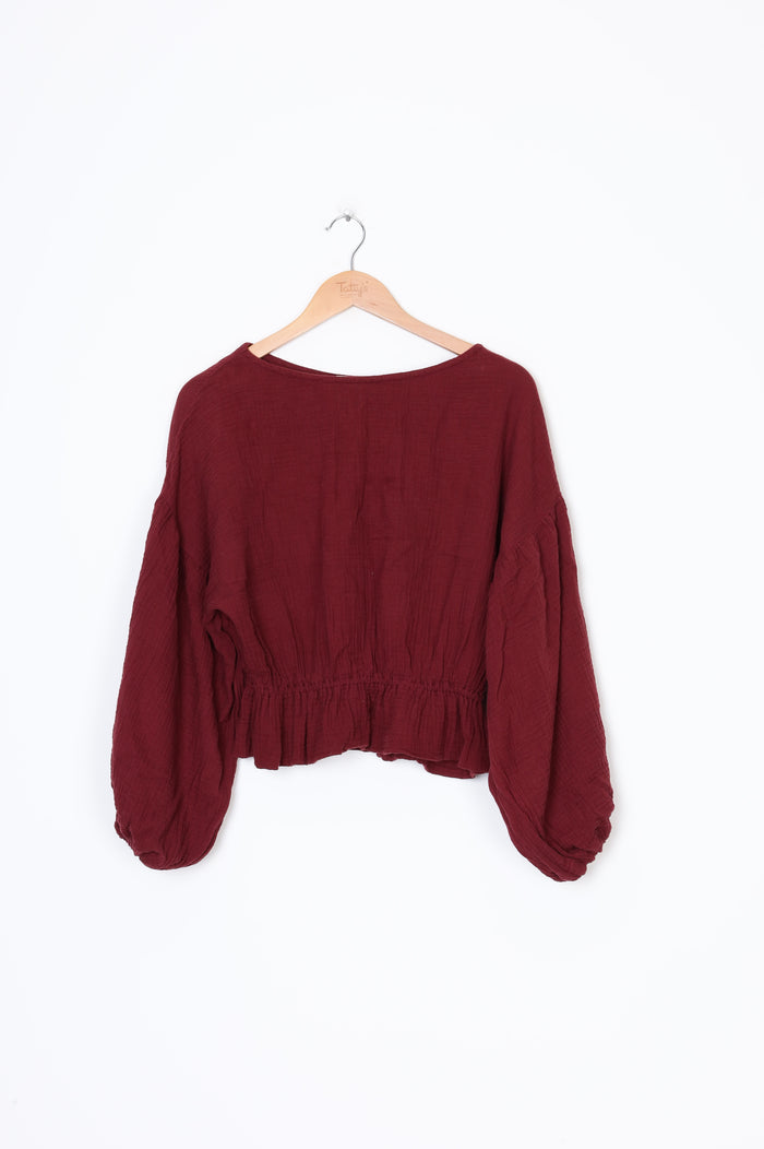 Dominique Healy Womens Red Top Size M