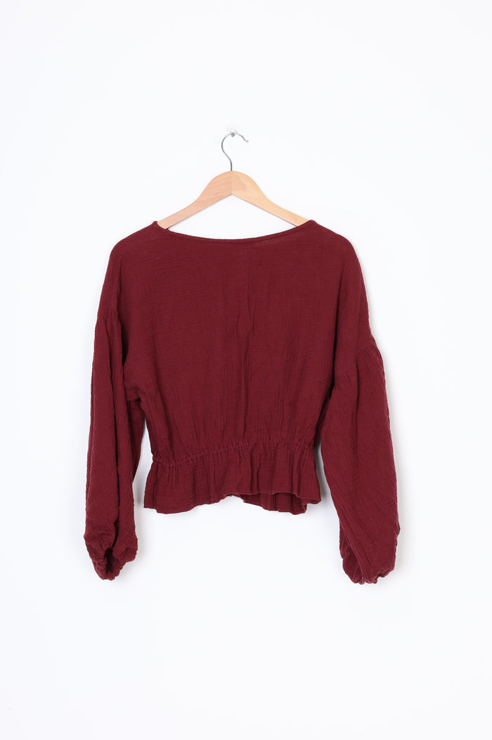 Dominique Healy Womens Red Top Size M