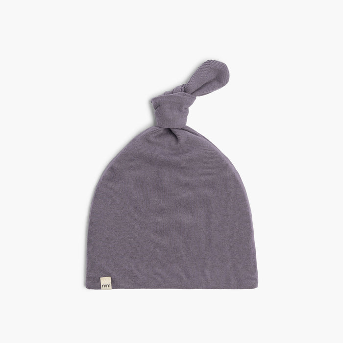 Dreamy Knotted Beanie - Hats - Vintage Plum - 3-6 - mini mioche