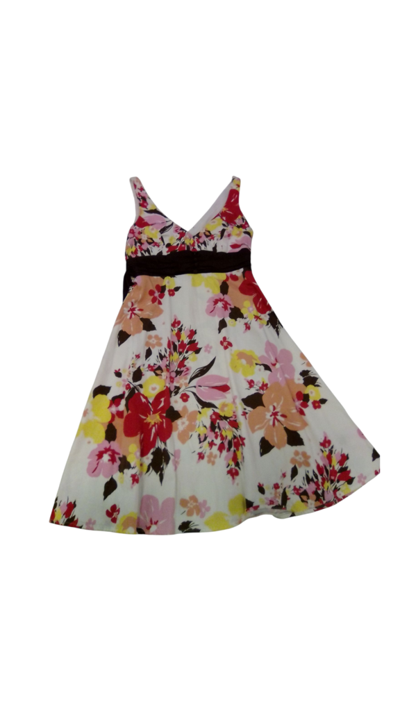 Dress: Red/Yellow Flowers
