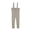 Dressy Grey Knit Overalls