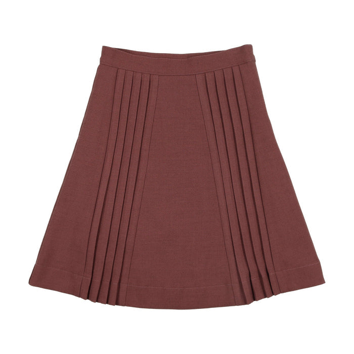 Dressy Pleated Wool Skirt